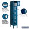Salsbury Industries 5 Tier Box Vented Locker, 12"Wx66"Hx18"D, 5 Door, Blue, Unassembled 75158BL-U - alternate 4